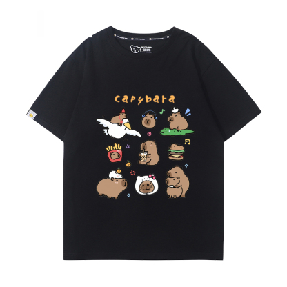 卡皮巴拉 2024親子情侶男女同款 T恤