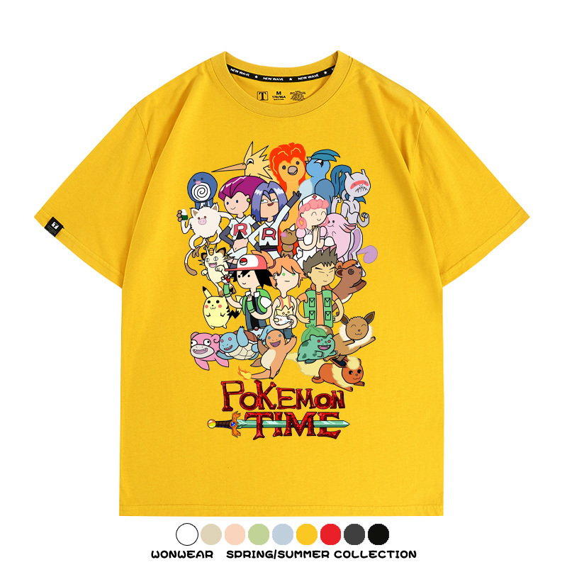 精靈寶可夢神奇寶貝動漫周邊短袖T恤