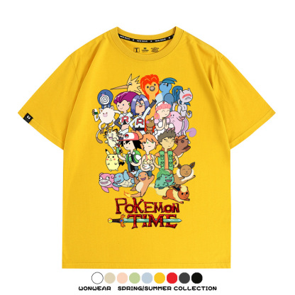 精靈寶可夢神奇寶貝動漫周邊短袖T恤