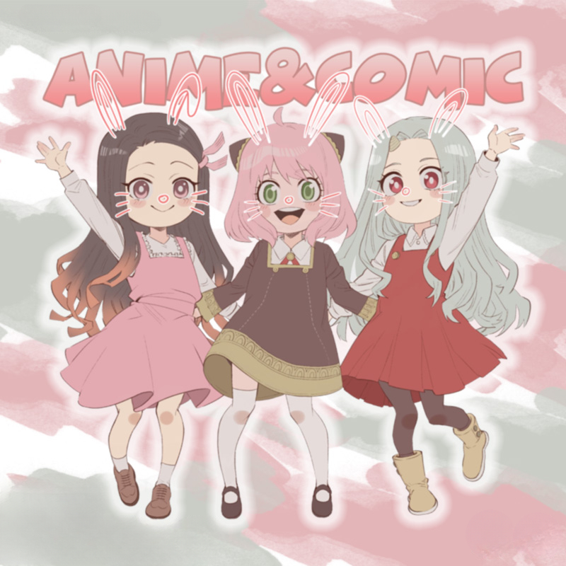 間諜家家酒鬼滅之刃聯名 親子情侶裝寬鬆短袖T