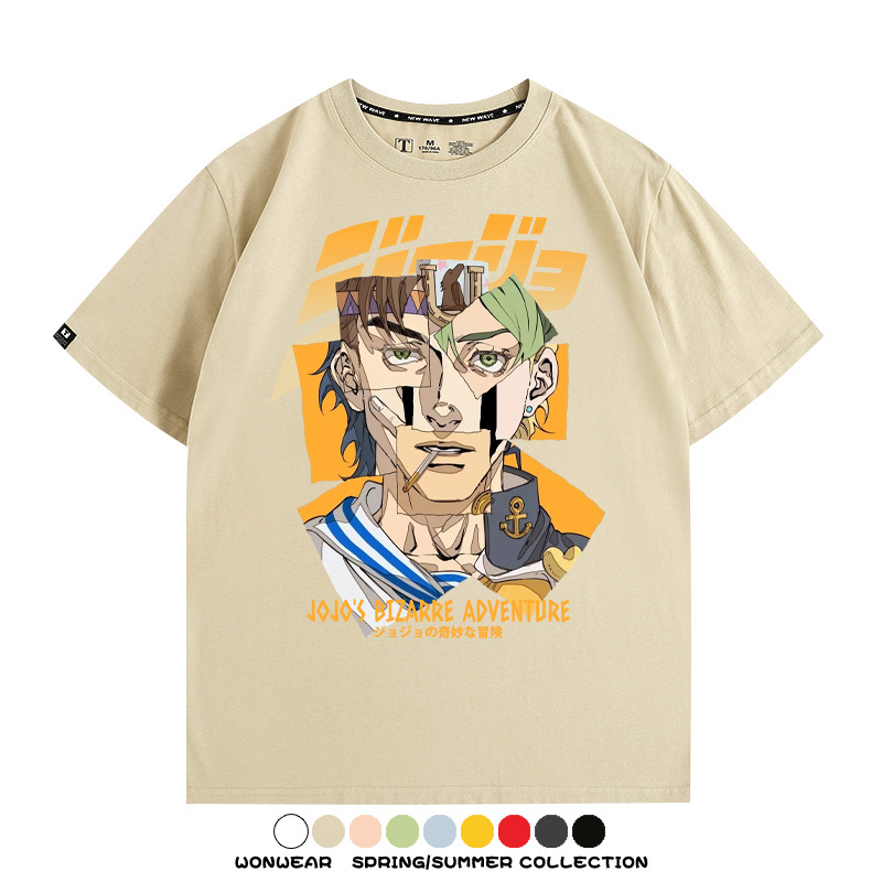 JOJO的奇妙冒險聯名 親子情侶裝寬鬆短袖T