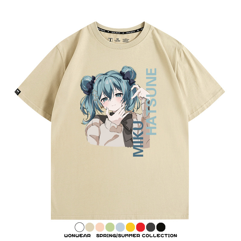 MIKU曲繪初音未來 親子情侶裝寬鬆短袖T