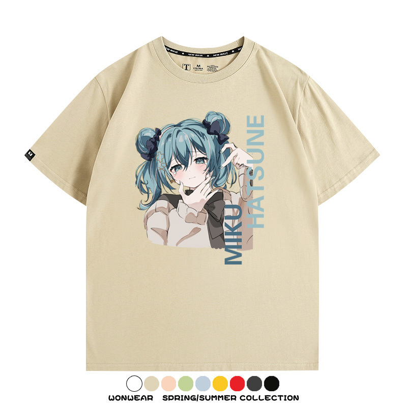 MIKU曲繪初音未來 親子情侶裝寬鬆短袖T