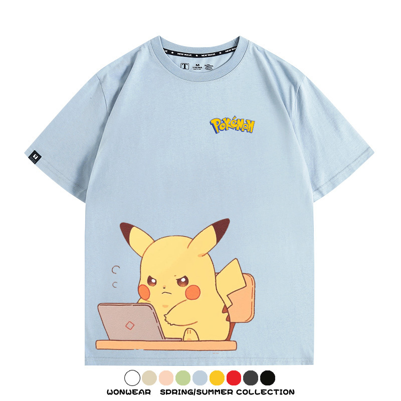 精靈寶可夢上班族 親子情侶裝寬鬆短袖T