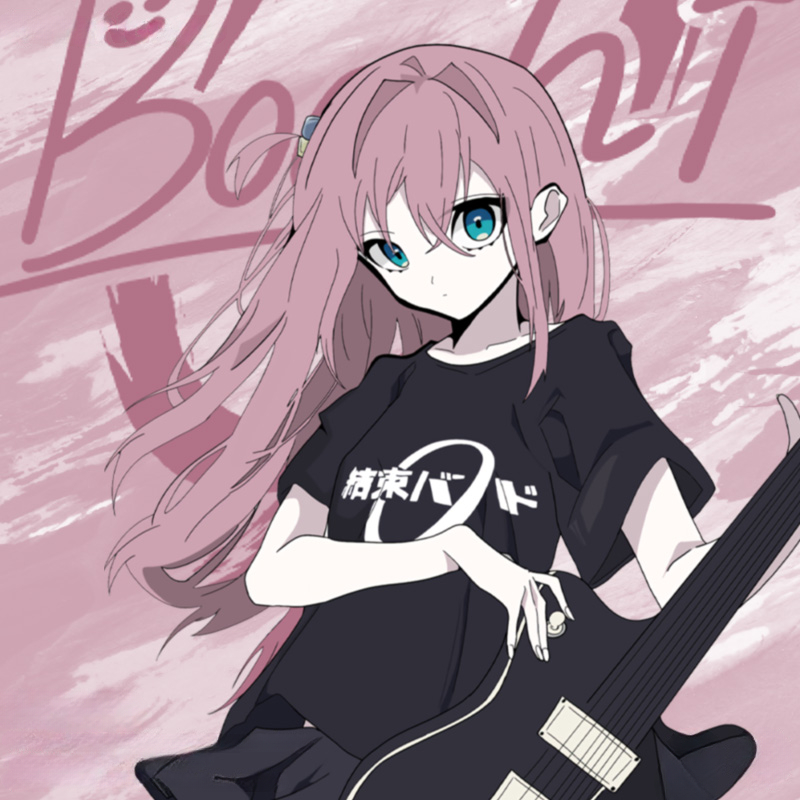 孤獨搖滾動漫周邊二次元 親子情侶裝寬鬆短袖T