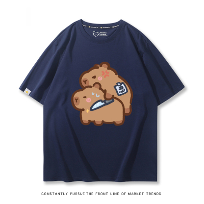 卡皮巴拉 2024親子情侶男女同款 T恤