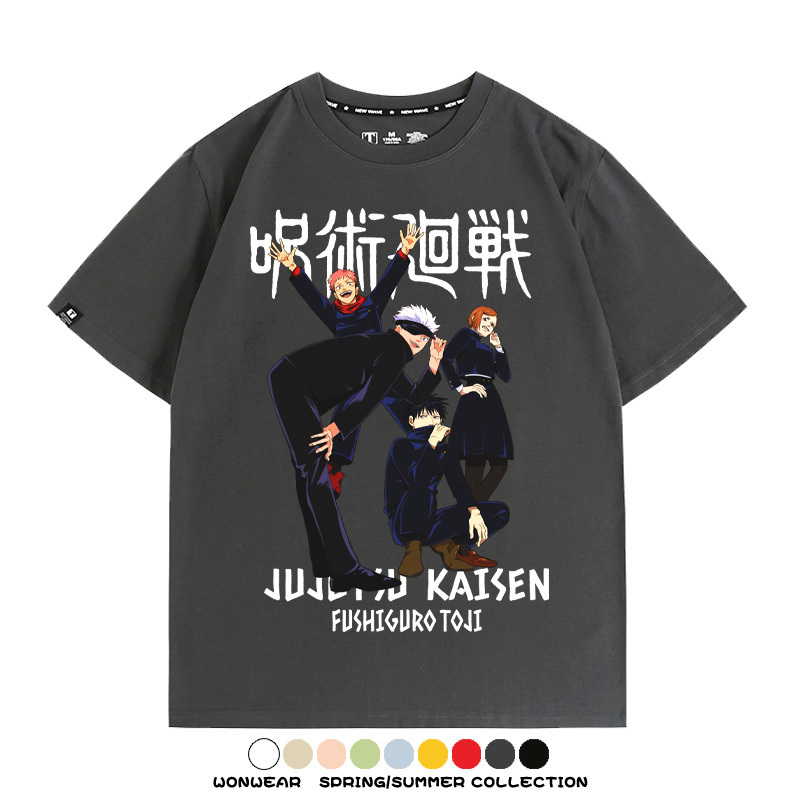 咒術迴戰動漫周邊聯名 親子情侶裝寬鬆短袖T