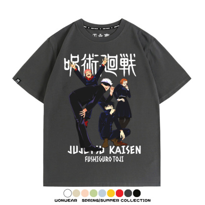咒術迴戰動漫周邊聯名 親子情侶裝寬鬆短袖T