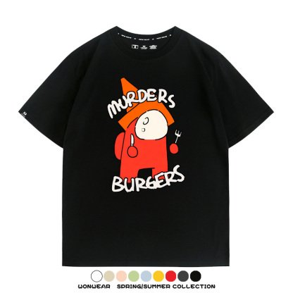 孤獨搖滾動漫山田涼同款卡通印花短袖二次元周邊T恤夏季純棉百搭