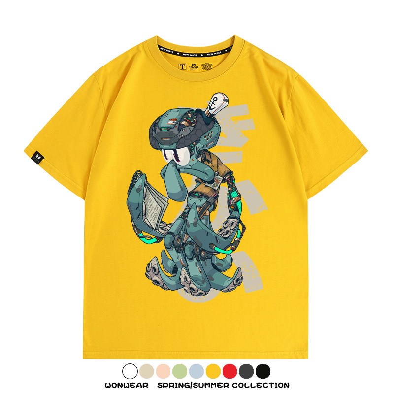 機械章魚哥聯名 親子情侶裝寬鬆短袖T