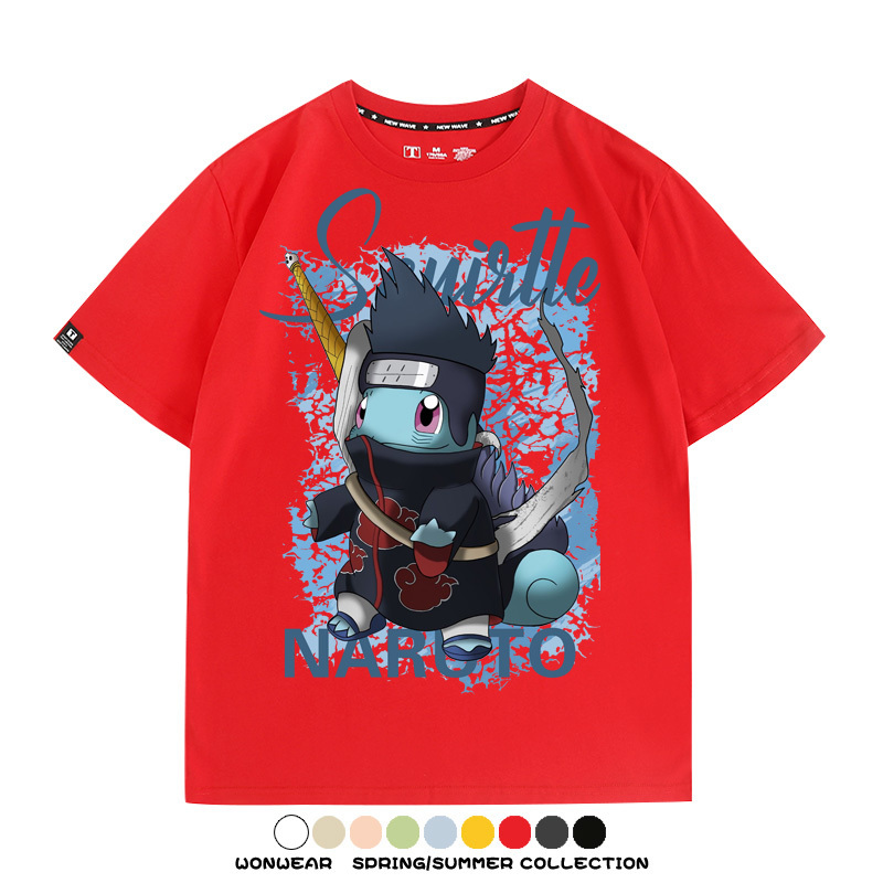 精靈寶可夢聯名火影忍者動漫周邊短袖T恤