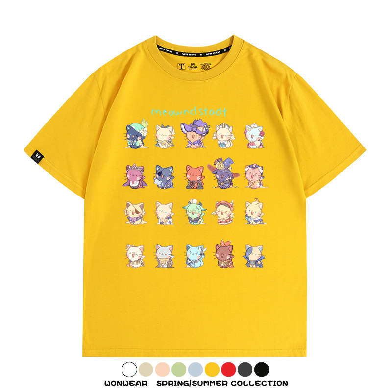 原神貓貓COS 親子情侶裝寬鬆短袖T