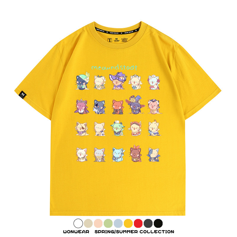 原神貓貓COS 親子情侶裝寬鬆短袖T