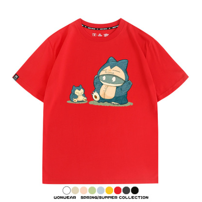 精靈寶可夢小卡比獸任天堂遊戲周邊情侶短袖T恤純棉上衣寬鬆百搭