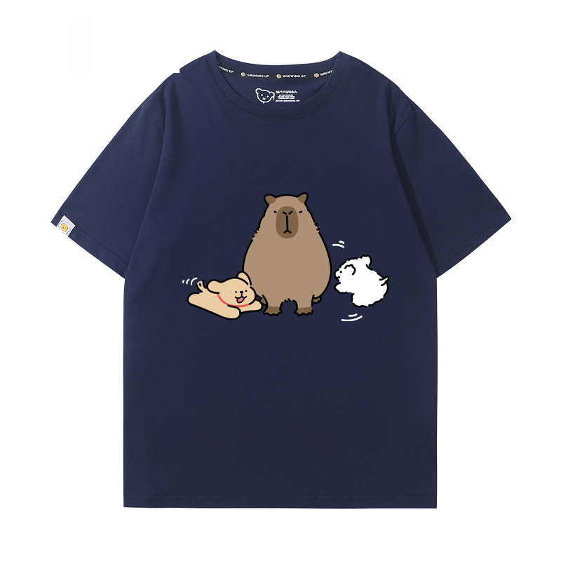 卡皮巴拉 2024親子情侶男女同款 T恤