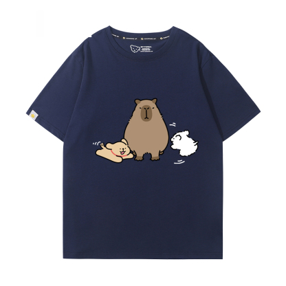 卡皮巴拉 2024親子情侶男女同款 T恤