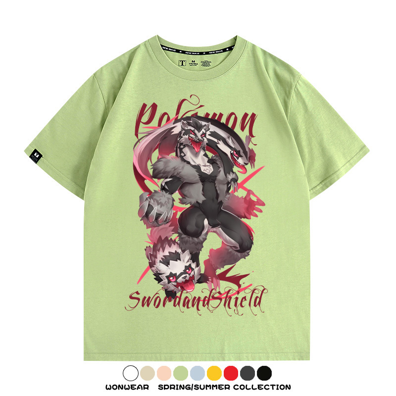 精靈寶可夢劍盾聯名 親子情侶裝寬鬆短袖T