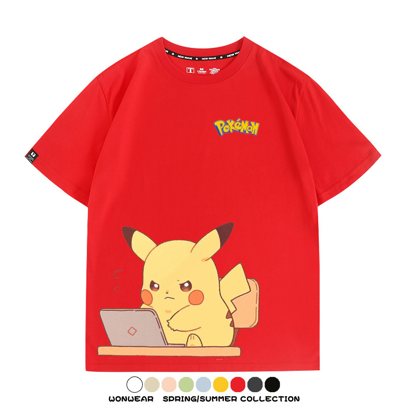 精靈寶可夢上班族 親子情侶裝寬鬆短袖T