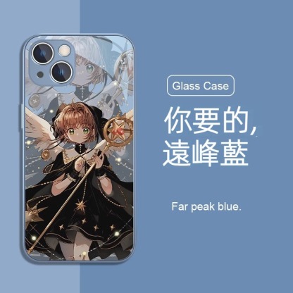 蘋果 系列魔卡小櫻 液態玻璃防摔殼