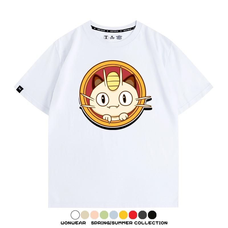 寶可夢卡通可愛頭像合集 親子情侶寬鬆短袖T