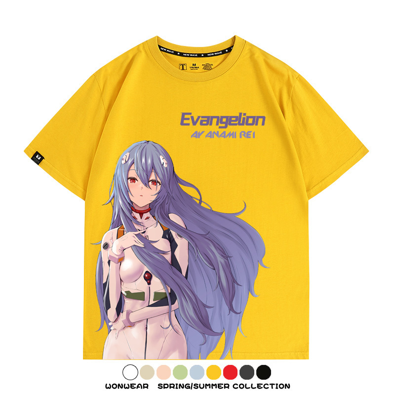 EVA新世紀福音戰士綾波麗動漫周邊短袖T恤