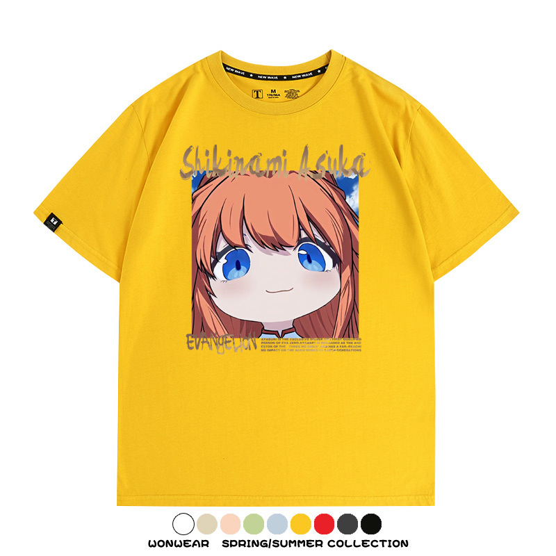 EVA可愛大頭表情 親子情侶裝寬鬆短袖T