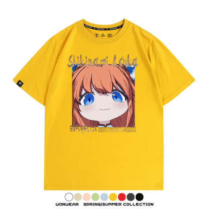 EVA可愛大頭表情 親子情侶裝寬鬆短袖T