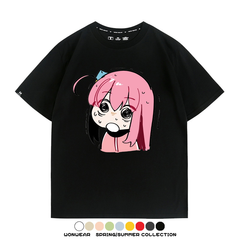 孤獨搖滾後藤一里動漫周邊短袖T恤