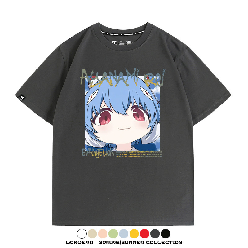 EVA可愛大頭表情 親子情侶裝寬鬆短袖T