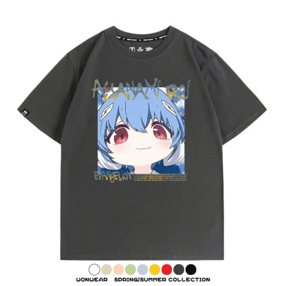 EVA可愛大頭表情 親子情侶裝寬鬆短袖T