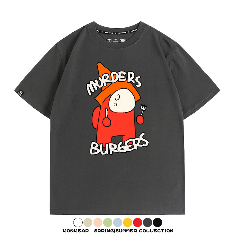 孤獨搖滾動漫山田涼同款卡通印花短袖二次元周邊T恤夏季純棉百搭