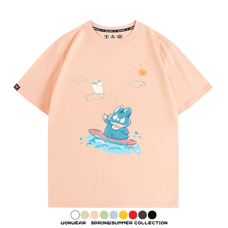 精靈寶可夢小卡比獸任天堂遊戲周邊情侶短袖T恤純棉上衣寬鬆百搭