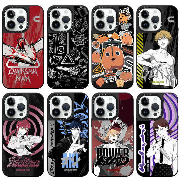 蘋果 系列鏈鋸人 亞克力鏡面保護殼