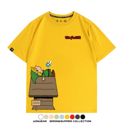 薩爾達史努比聯動 親子情侶裝寬鬆短袖T