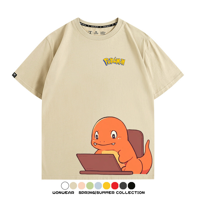 精靈寶可夢上班族 親子情侶裝寬鬆短袖T