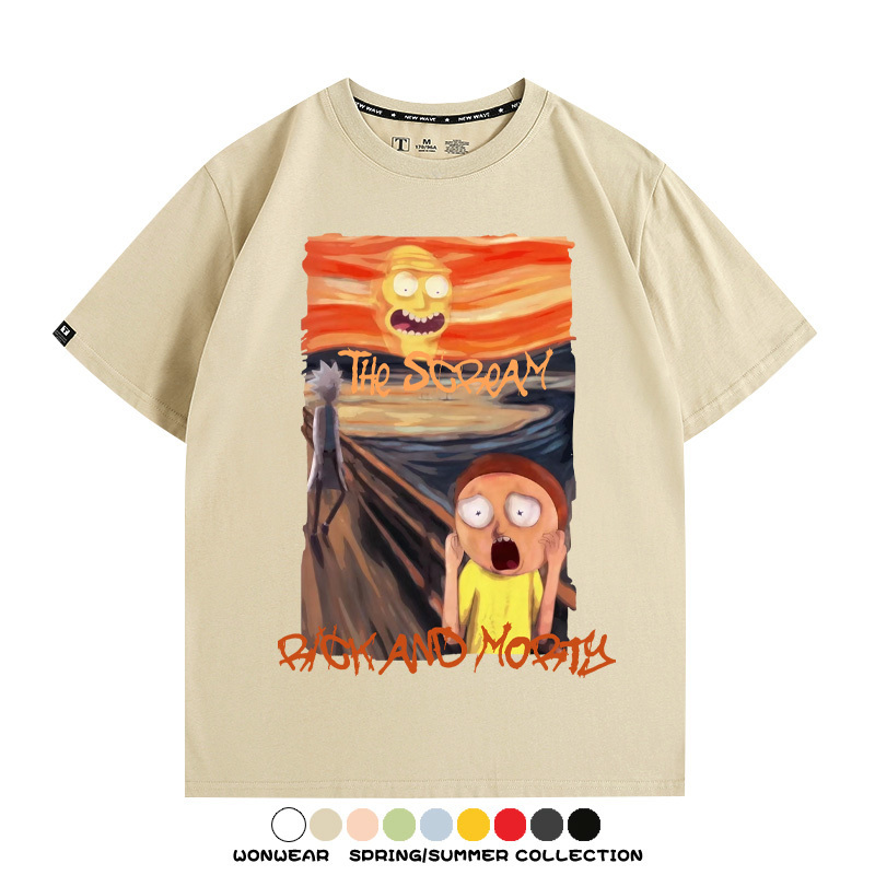 瑞克和莫蒂聯名吶喊 親子情侶裝寬鬆短袖T