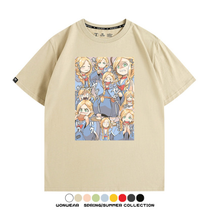 迷宮飯精靈瑪露希爾 親子情侶裝寬鬆短袖T