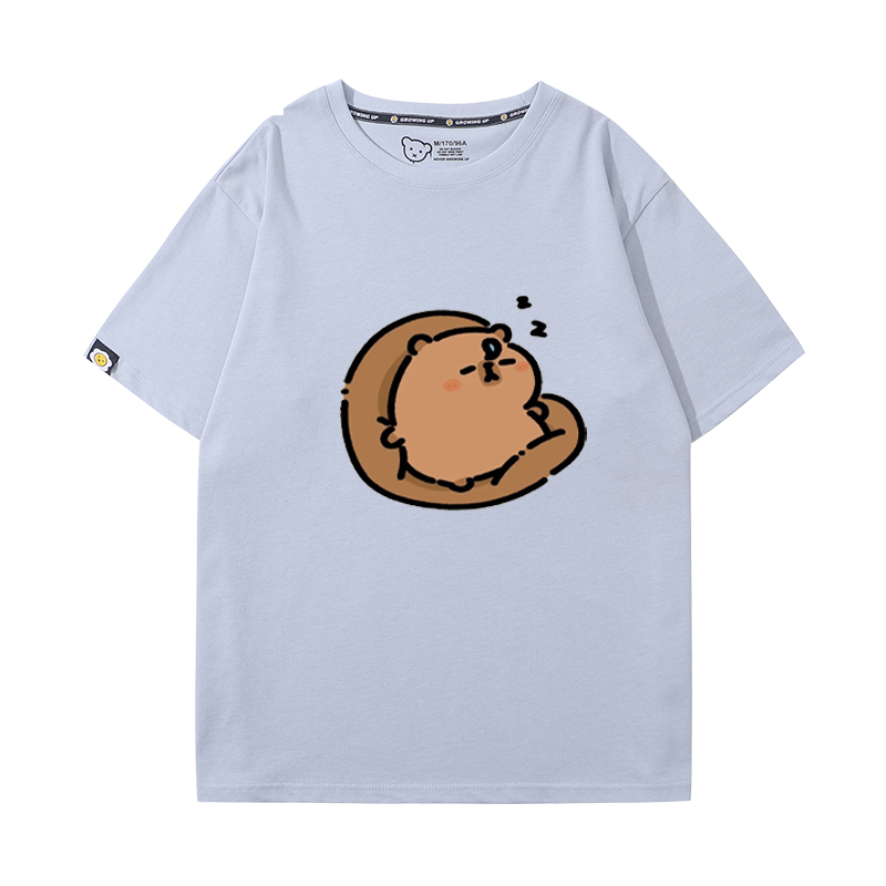 卡皮巴拉 2024親子情侶男女同款 T恤