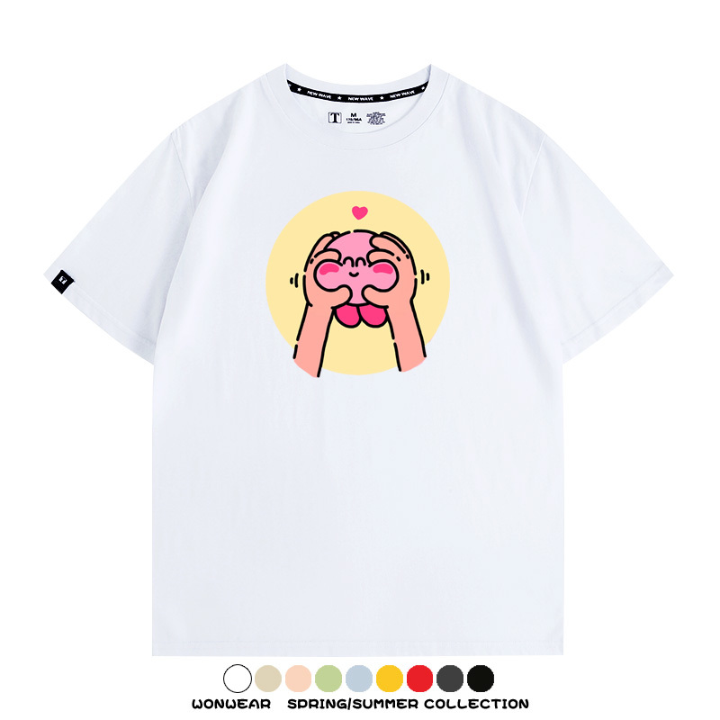 星之卡比遊戲 親子情侶裝寬鬆短袖T