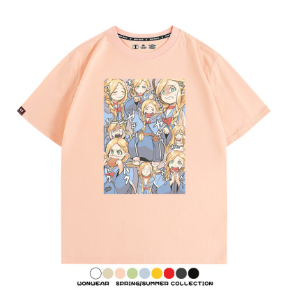 迷宮飯精靈瑪露希爾 親子情侶裝寬鬆短袖T