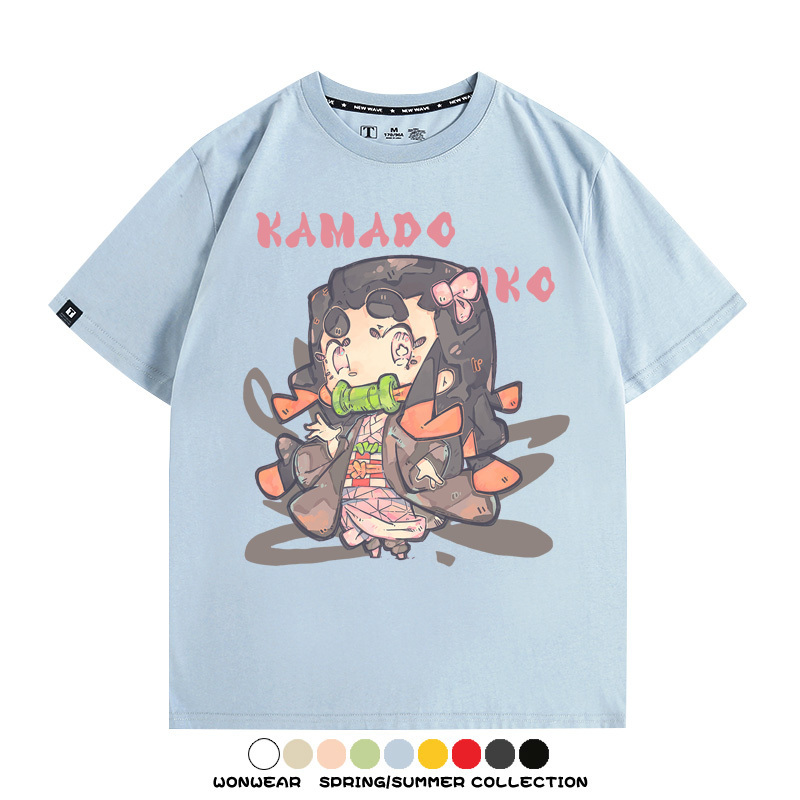 Q版鬼滅之刃動漫周邊短袖T恤