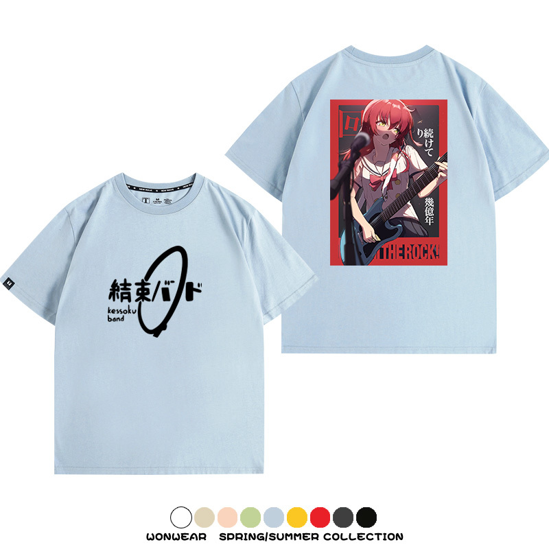 孤獨搖滾結束樂隊 親子情侶裝寬鬆短袖T