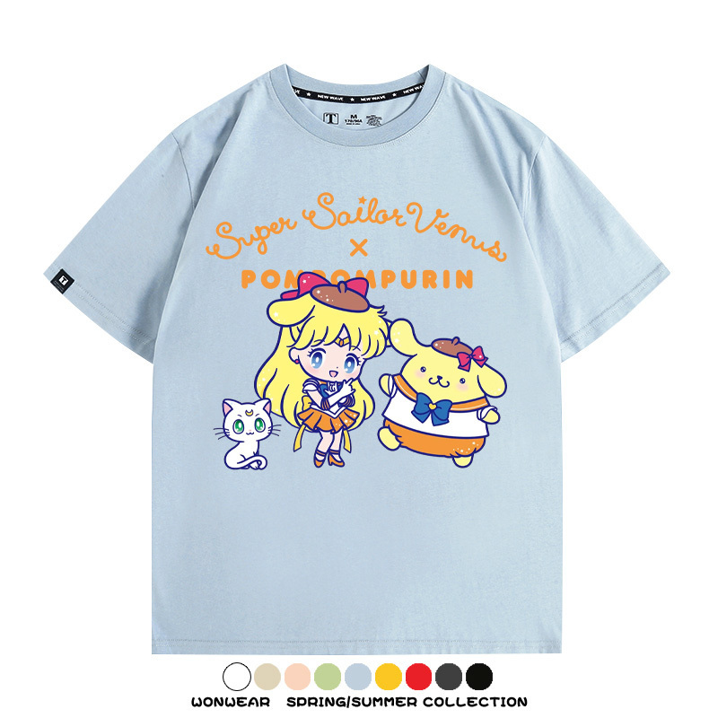 美少女戰士聯名三麗鷗周邊短袖T恤