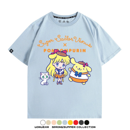 美少女戰士聯名三麗鷗周邊短袖T恤