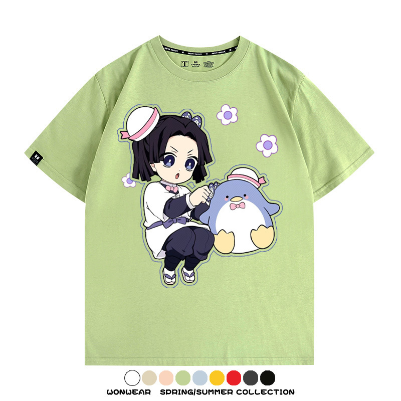 鬼滅之刃聯名三麗鷗 親子情侶裝寬鬆短袖T