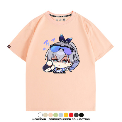 崩壞:星穹鐵道銀狼小姐 親子情侶寬鬆短袖T