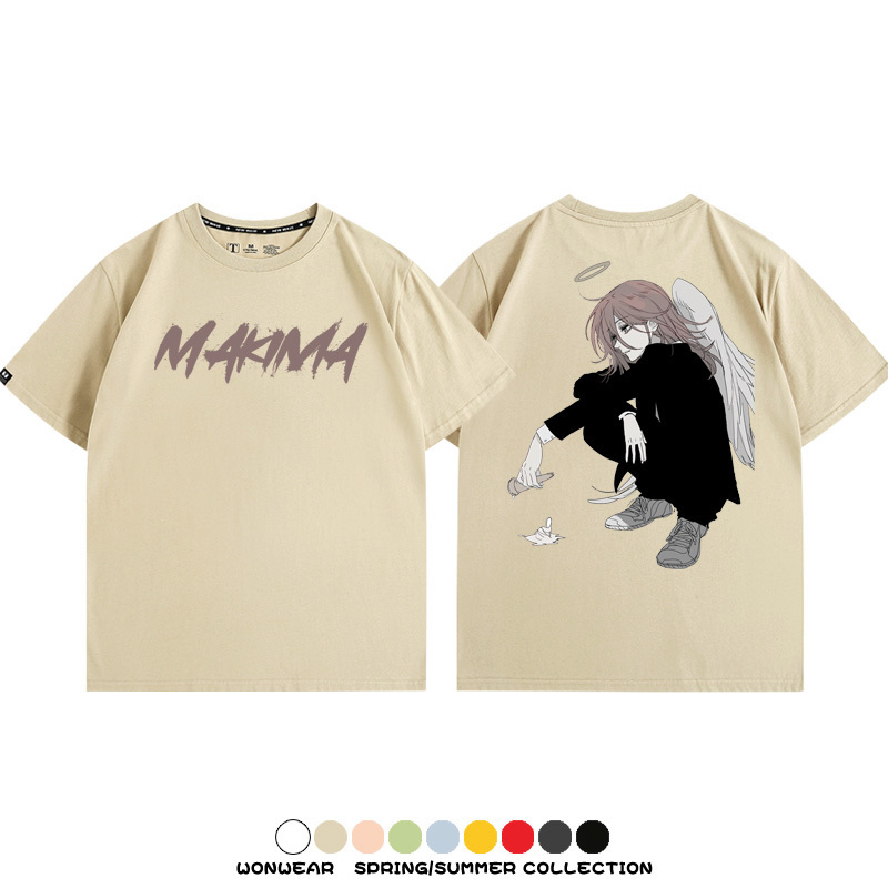 鏈鋸人動漫周邊短袖T恤