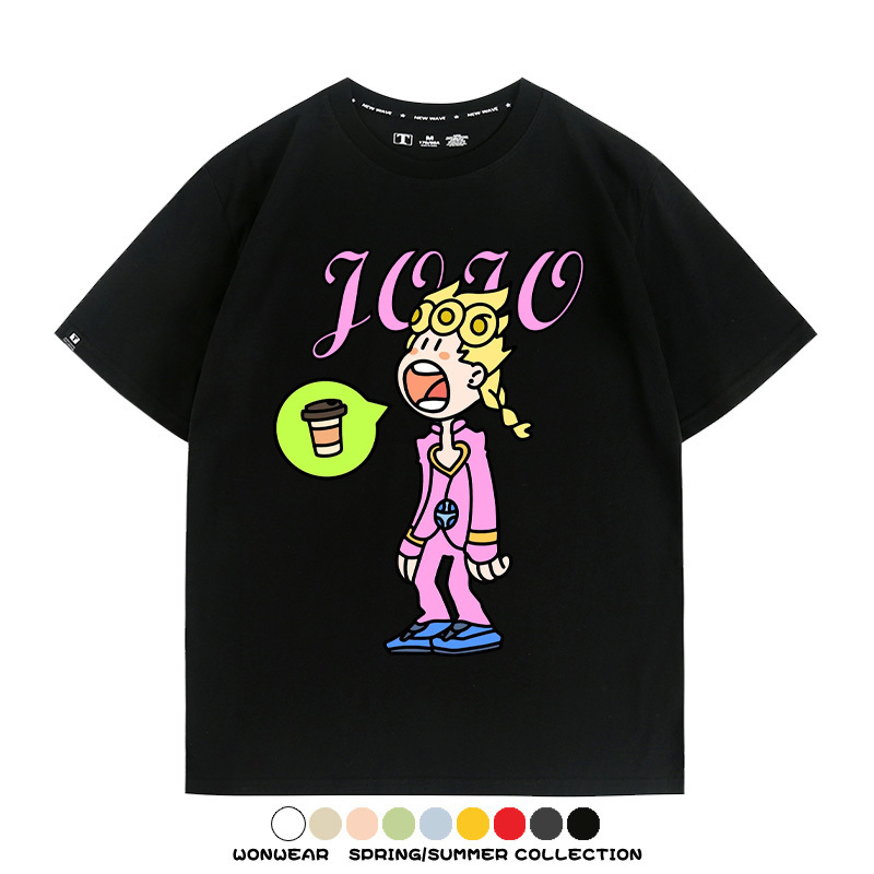 惡搞JOJO的奇妙冒險 親子情侶裝寬鬆短袖T
