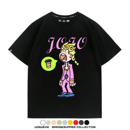 惡搞JOJO的奇妙冒險 親子情侶裝寬鬆短袖T