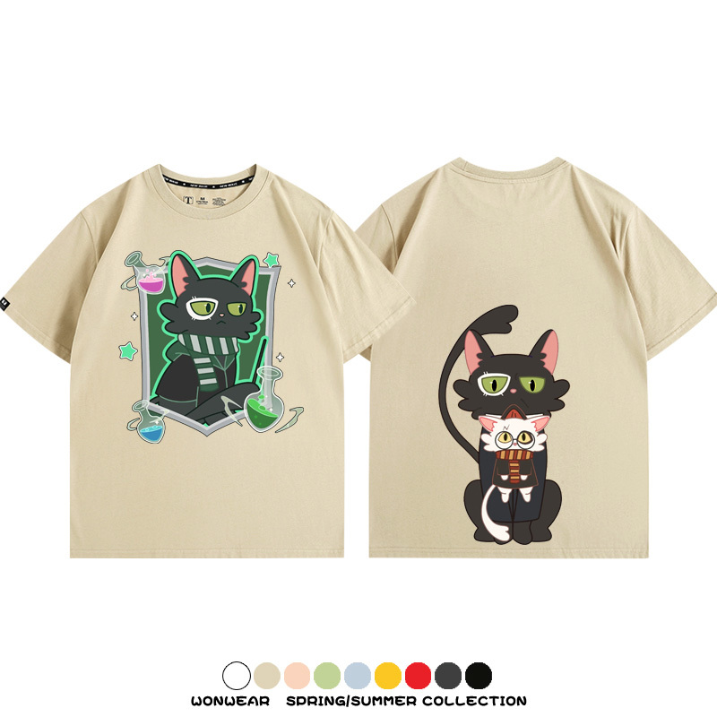 鈴芽之旅大臣聯名哈利波特 親子情侶裝寬鬆短袖T